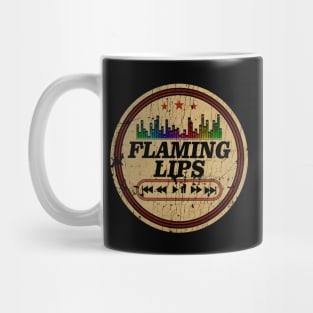 Graphic The Flaming Lips Name Retro Distressed Cassette Tape Vintage Mug